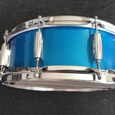Custom Single Ply Maple 5X14 Snare 2024 - Blue Micro Flake Lacquer image 4