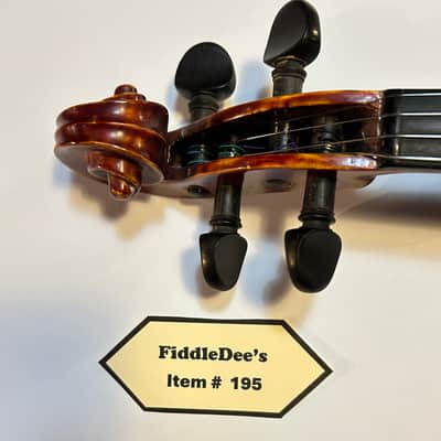Vintage German violin 4/4 1920s - deep reddish finish high gloss varnish image 4