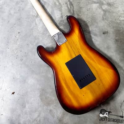 Cort / Memphis / Samick Lawsuit Era MIK S-Style Electric Guitar (1970s, Honeyburst) image 18