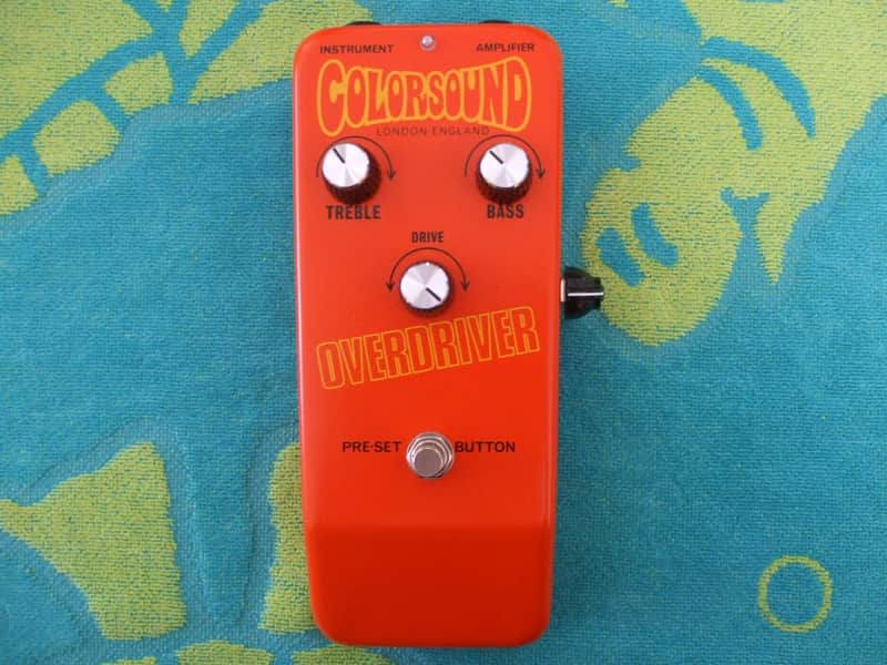 Colorsound rare orange 2021 OVERDRIVER Castledine fuzz distortion guitar pedal sola sound ZCD image 1