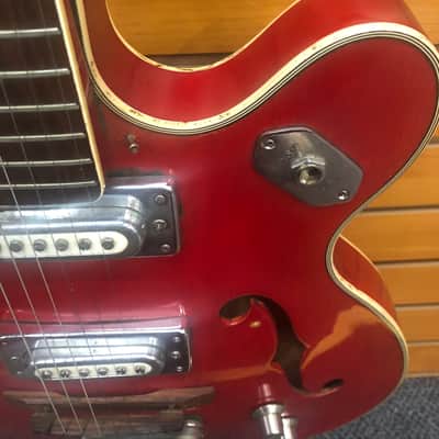 Crestwood Astral II 1970's Red Jack White Played one Made in Japan image 8