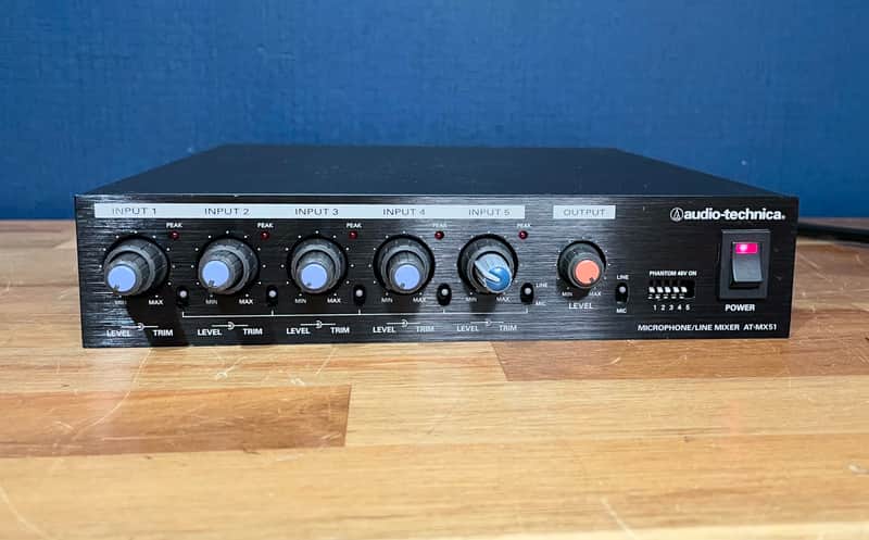 Audio-Technica AT-MX51 5-Channel Analog Microphone Preamp / Line Mixer [Extremely Rare!] image 1