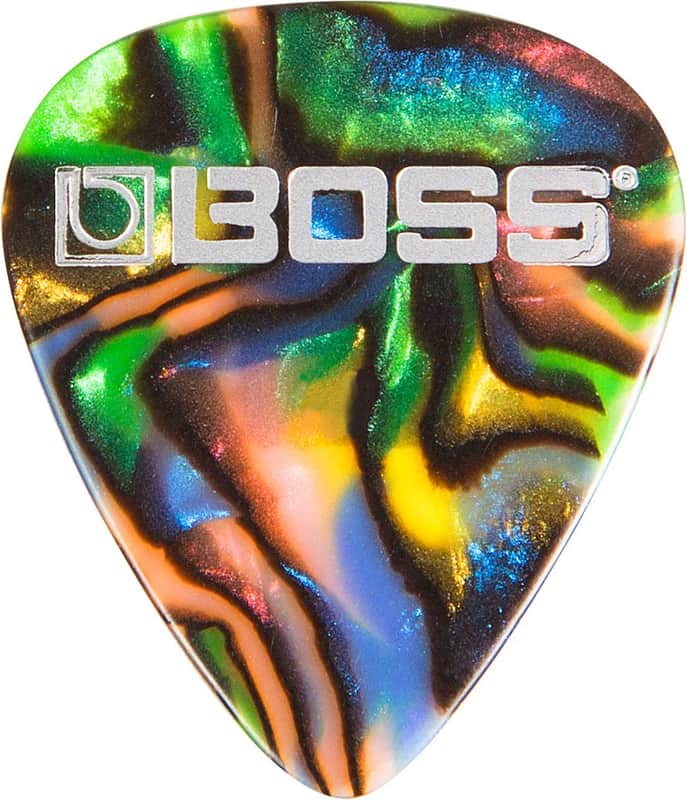 Boss Celluloid Guitar Picks Abalone - 72 Pack - Thin image 1