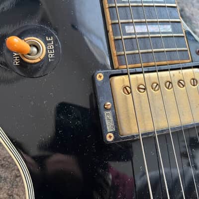 Burny Japanese RLC-60 1980s Custom Black Beauty image 6