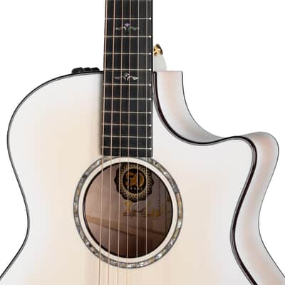 Taylor 614ce 50th Anniversary Limited Edition Acoustic Electric Guitar, Trans White image 6