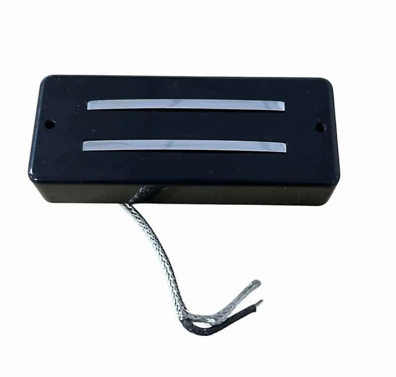 Black Guitar P90 Soapbar Dual Double Blades Pickup image 1