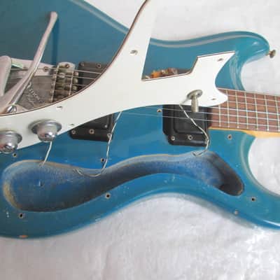 Mosrite Ventures II Guitar Blue All Original - Including Case - More pics if needed image 11