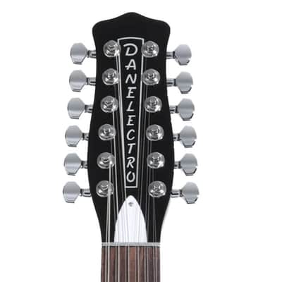 Danelectro D59V12 '59 VINTAGE 12 String Electric Guitar Black image 4