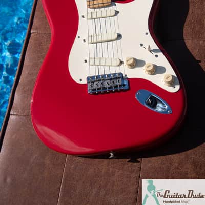 1995 Fender Eric Clapton Artist Series Stratocaster with Lace Sensor Pickups - Rare Torino Red - Yamano Export w COA - Pro Set Up! (Perfect Frets/Action/Intonation) image 15