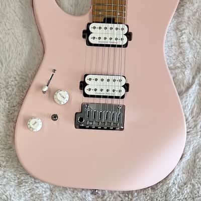 Charvel Pro-Mod DK24 HH 2PT CM LH Electric Guitar, Caramelized Neck, Shell Pink image 4