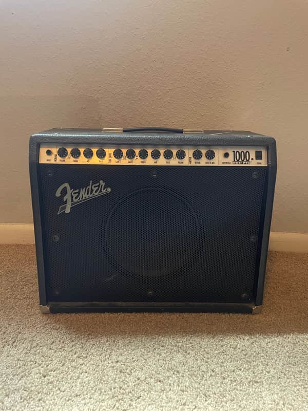 Fender Roc Pro 1000 2-Channel 100-Watt 1x12" Hybrid Guitar Combo 1996 - 2000 - Black image 1