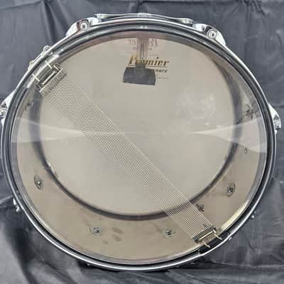 Premier Steel Snare Drum 14x5 8-Lug 1980s-1990s - Chrome image 7