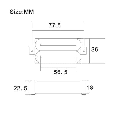 Green Dual Blade Guitar Humbucker Pickup image 3