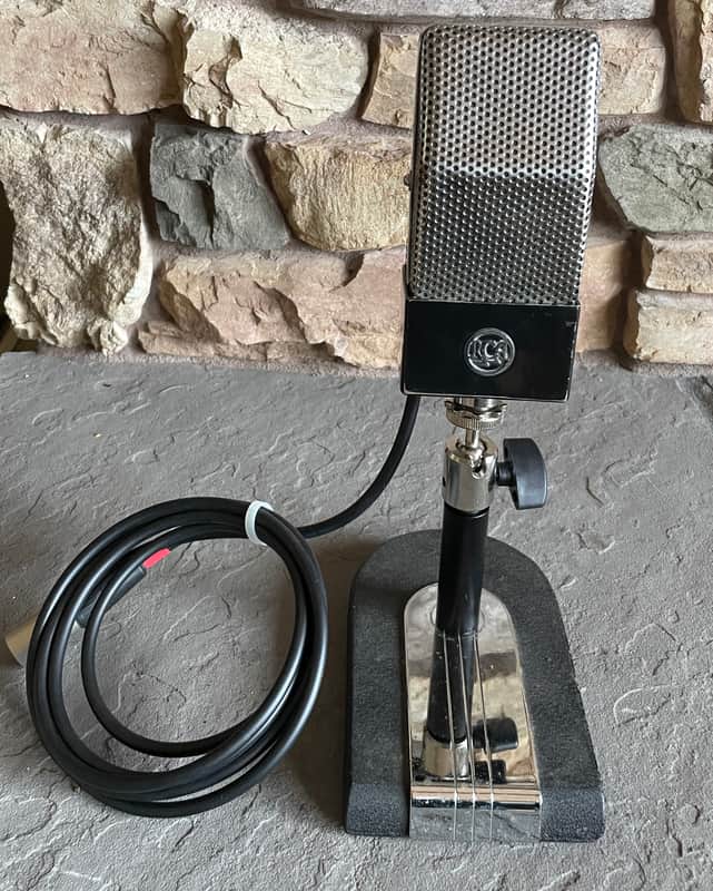RCA 74-B Junior Velocity Ribbon Microphone 1940s w/ Classic Desk Stand image 1