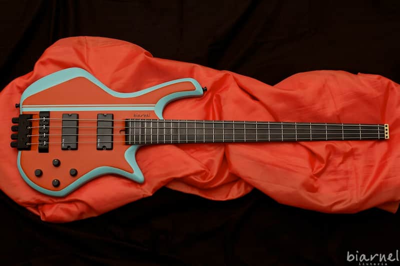 Biarnel Scorcio 32" Corsa Orange Cyan - 4 Strings image 1