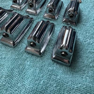 Rogers Lot of 8 Beavertail Vintage Cleveland era Tom Drum Lugs Lot #2 60s - Chrome image 5
