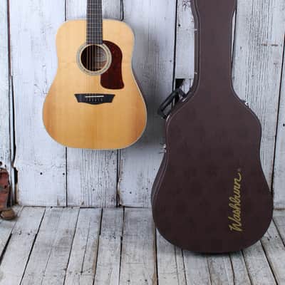 Washburn HD100SWK Heritage Series Acoustic Guitar Natural with Hardshell Case image 2