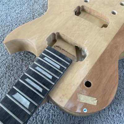 Single Cut Electric Guitar DIY Project with 22 Fret Neck image 14