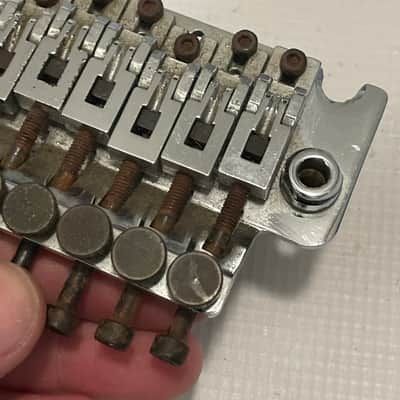 1986-87 Era Original Floyd Rose Made in Germany Chrome Tremolo Bridge Vibrato Kramer Model Guitar image 14