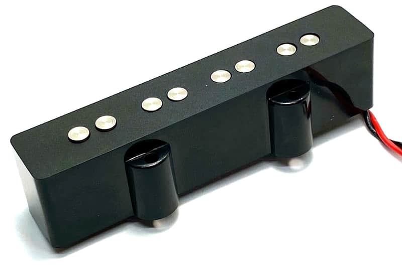 Dragonfire 4 String Standard Jazz Bass Bridge Pickup, 1 Individual J Bass Bridge Pickup, Black image 1