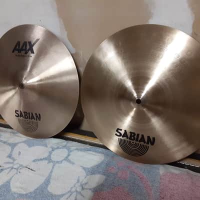 Sabian 14" AAX Studio Hi-Hat Cymbals (Pair) 2002 - 2018 - Natural image 3