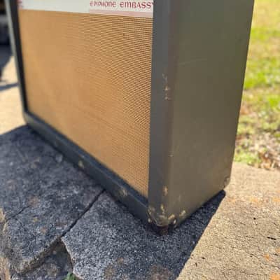 Epiphone Embassy EA 300 RVT Vintage 1960's Kalamazoo 6L6 Tube Twin 12" Combo Guitar Amp Gibson Reverb Tremolo image 4