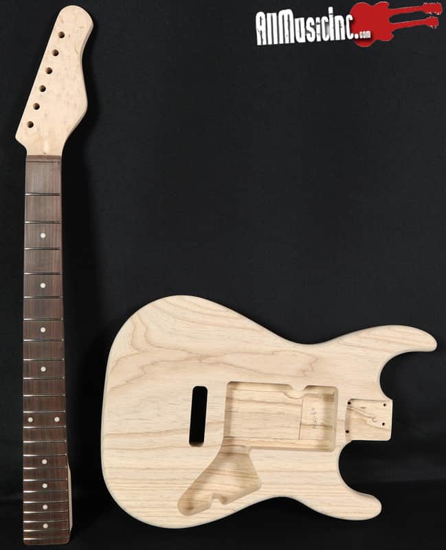 Michael Kelly MK60 Strat Electric Guitar Kit Maple/Rosewood Neck and Ash Body image 1