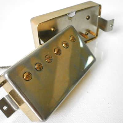 AGED Relic Humbucker PAF pickups GOLD PLATED 1958 1959 1960 Vintage P.A.F. LP SG 50s image 9