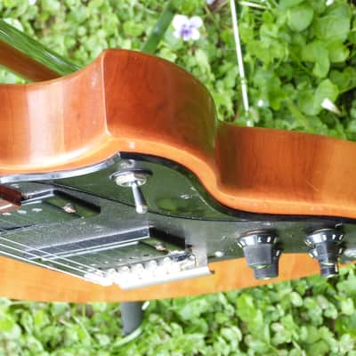 Yamaha Electric guitar two humbuckers tuning fork logo natural image 5