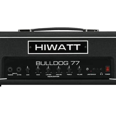 Hiwatt Bulldog 77 Head 100W Bass Amplifier Head, Black image 1