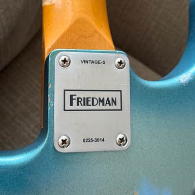 Friedman Vintage S 2025 - Heavy Relic Turquoise Sparkle image 10