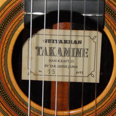 RARITY - TAKAMINE'S ALL TIME BEST - No15 1980 - ROBERT BOUCHET STYLE CLASSICAL CONCERT GUITAR - SPRUCE/BRAZILIAN ROSEWOOD image 5