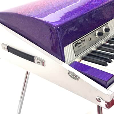 Rhodes Mark I Stage 73-Key Electric Piano, Refurbished in custom purple sparkle image 4