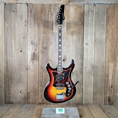 Silvertone Model 1445 1960s MIJ w/ original case - Sunburst image 2