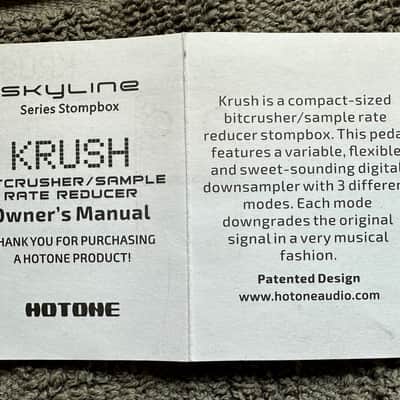Hotone Skyline Krush Bitcrusher/Sample Rate Reducer 2010s - Pink image 7
