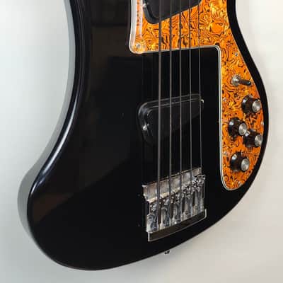Rickenbacker 2019 4003S/5 Jetglo 5-String Bass, Custom Pickguard, OHSC image 7