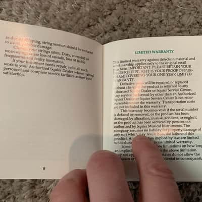 Squier Owners Manual Standard Stratocaster Contemporary Telecaster Precision Bass Jazz Bass image 6