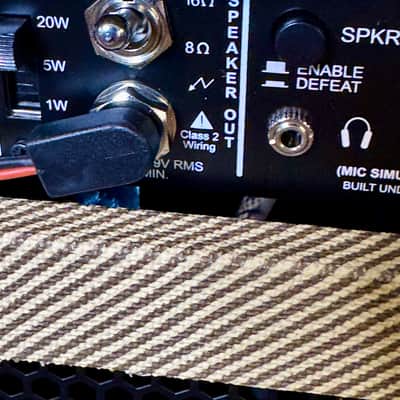 Peavey Classic 20 Guitar Combo Amplifier 1x12” Tweed ( 20W/5W/1W) Recording  USB Interface image 8