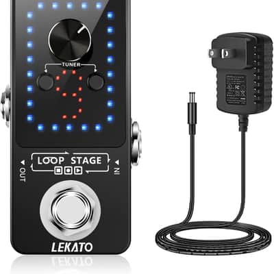 Guitar LOOPER & TUNER Effect Pedal Guitar Looping and Tunning Loopstage image 1