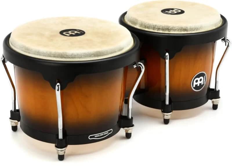 Meinl Headliner Series Wood Bongos Vintage Sunburst image 1