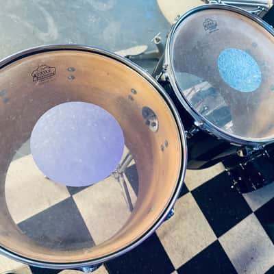 Ludwig Concert Toms 14” and 15” 1970s  - Black image 4