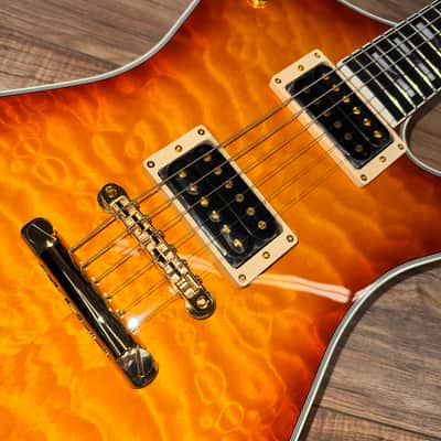 Greco GM-CST QM Amber 2026 - Quilted maple amber sunburst image 4