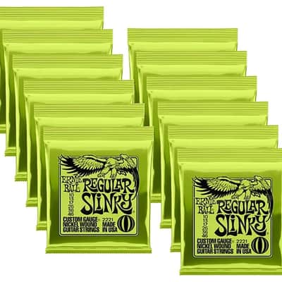 Ernie Ball Regular Slinky Nickel Wound Electric Guitar Strings 10-46 Gauge (12 PK) image 1