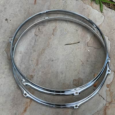 New (2) Gretsch 302 Tom Hoop Pair 13" 6-Hole G30213 6-Lug Rim image 6