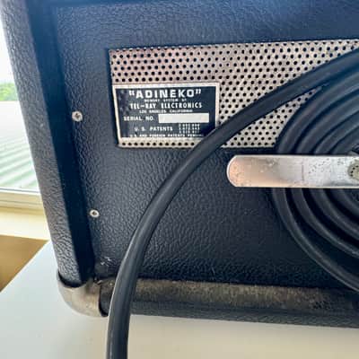 1967 Fender Echo Reverb Vintage Adineko Oil Can Delay by Tel-Ray – Clean 100% All Original TelRay Variable Analog Delay Effects FX Pedal Unit image 9