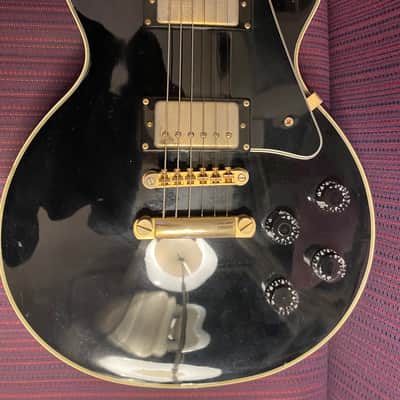 Thick Sounding Epiphone Gibson Les Paul Custom Black Beauty 2000 image 3
