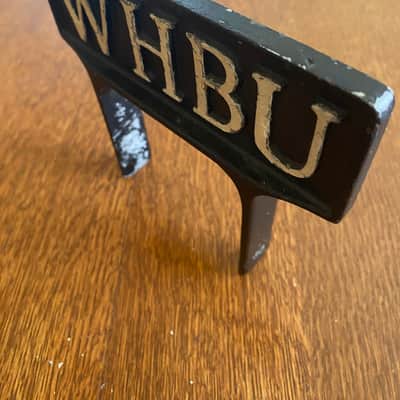 Microphone Flag for RCA 44 Microphones (1940s or 50s) - Black, WHBU (Muncie, Indiana) image 5