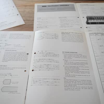 Lot: 6x A4 ARP adverts + 3x KORG Owner's manuals image 14