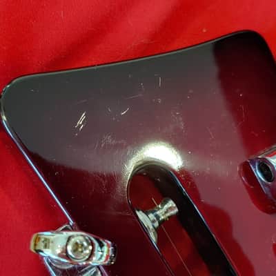 Italia Rimini Twin Double Neck, White Pearl, Redburst back 2015 NOS image 21