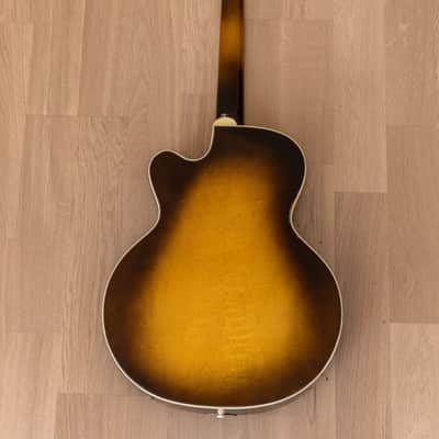 1957 Harmony H62 Vintage Archtop Electric Guitar Sunburst w/ Gibson P-13 Pickups, Case image 3
